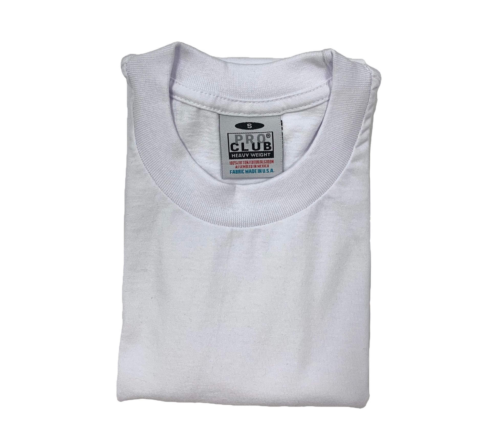 MENS HEAVYWEIGHT PRO CLUB CREWNECK T-SHIRT