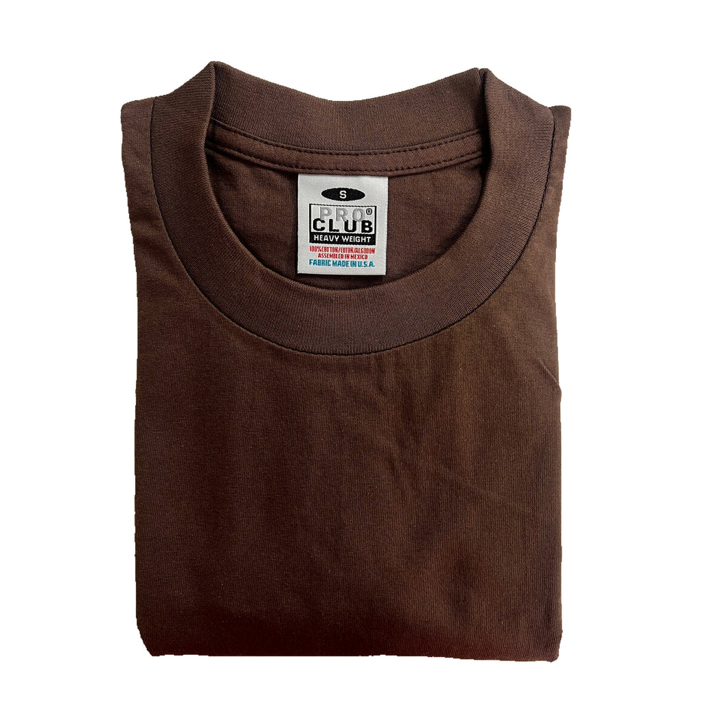 MENS HEAVYWEIGHT PRO CLUB CREWNECK T-SHIRT